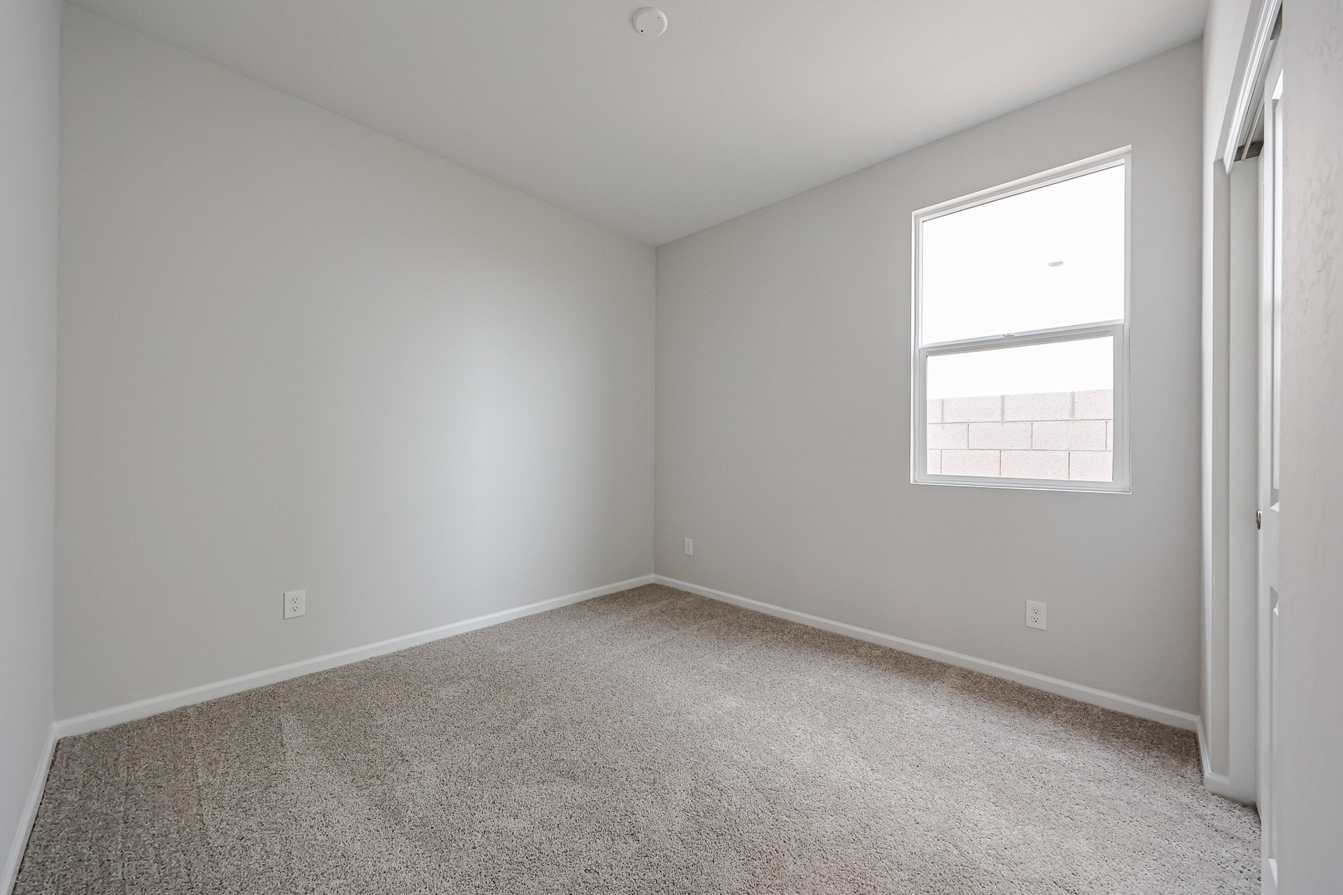 A room with a window.