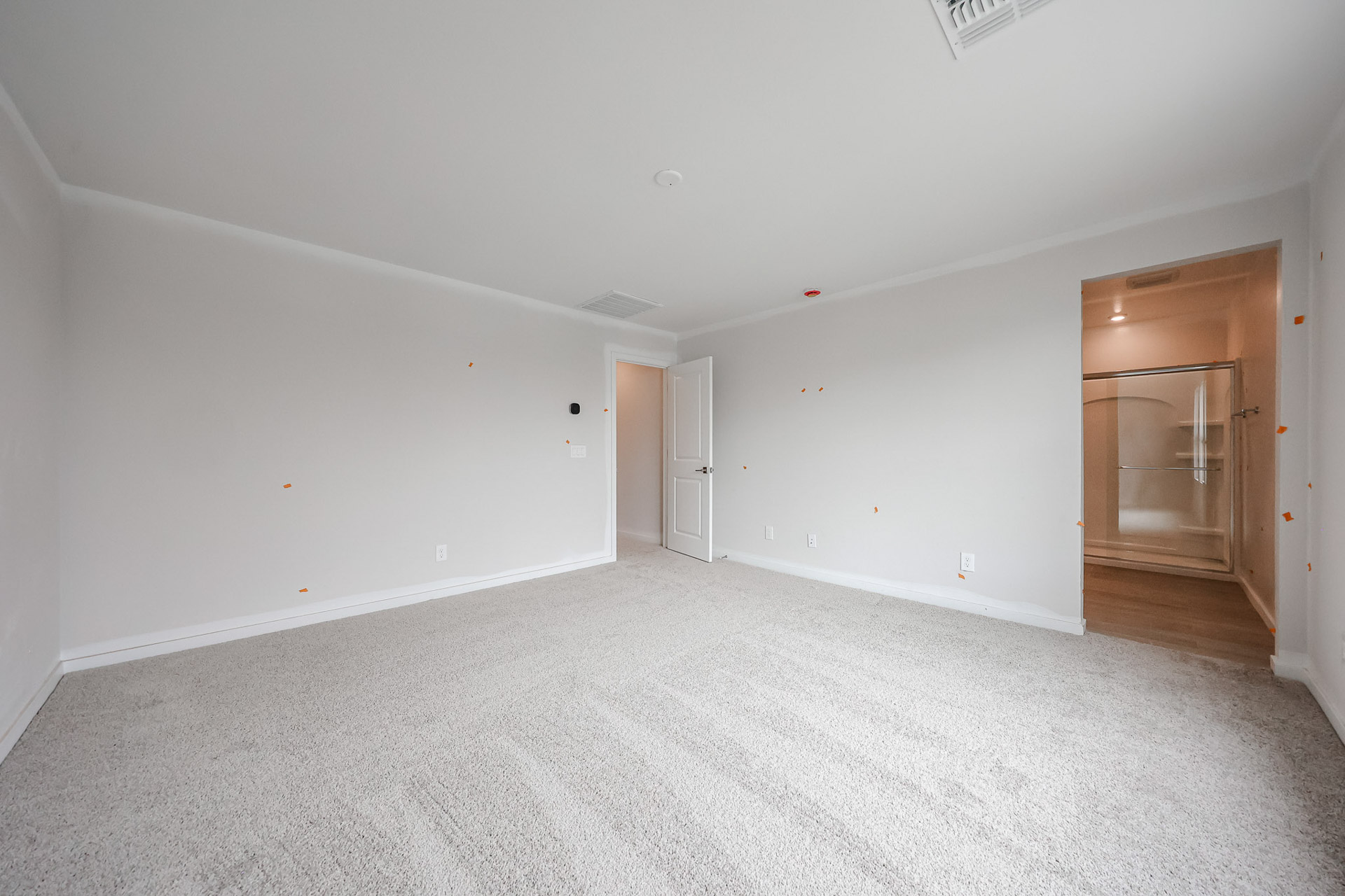 A room with white walls.