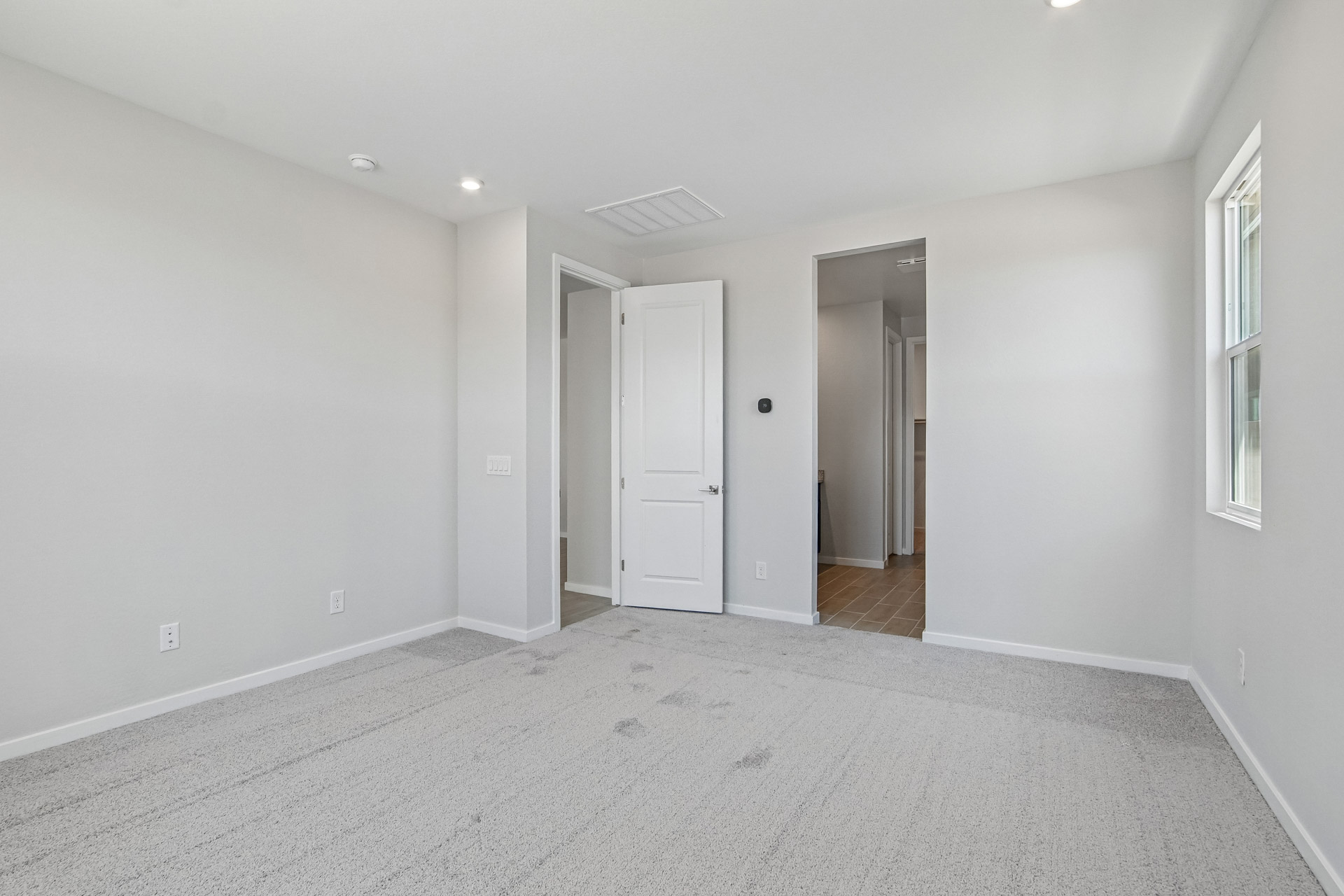A room with white walls.