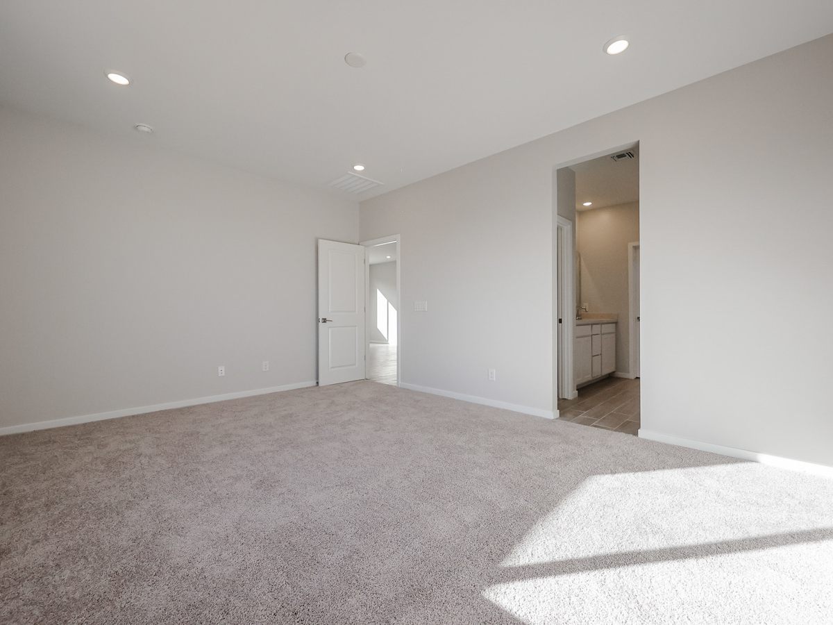 A room with a carpet and a rug.