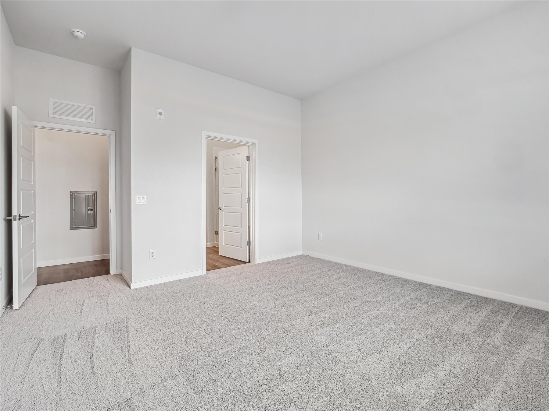 A room with white walls.