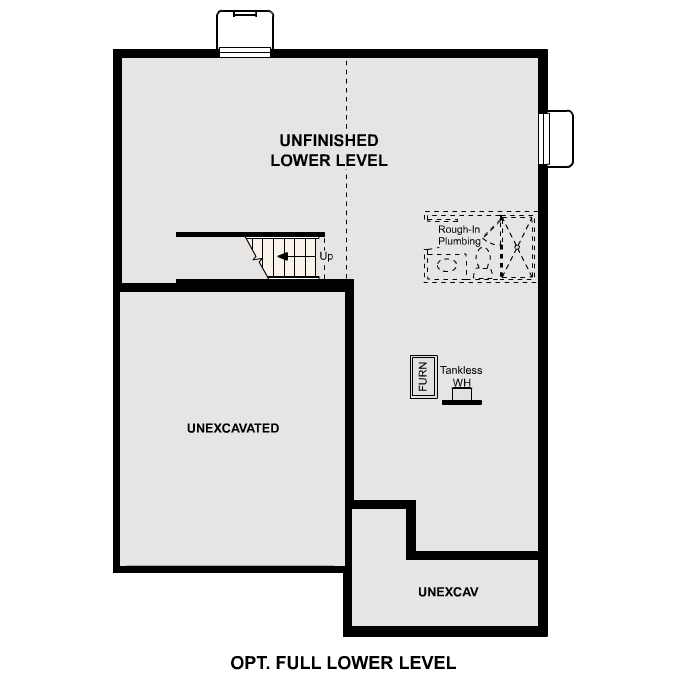 Diagram. Nightingale Floorplan, Basement Option