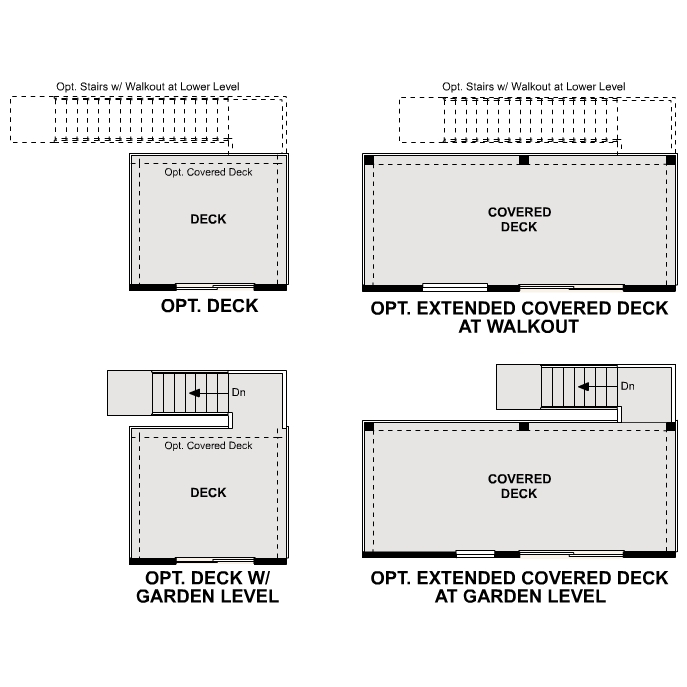 Diagram. Marion Floorplan, Main Level Options