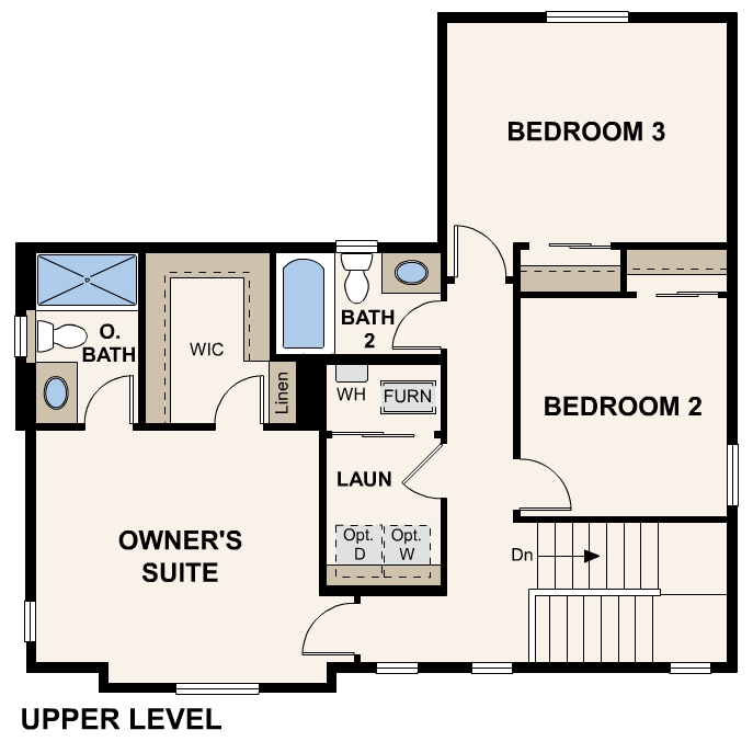 Diagram, engineering drawing. Edge Floorplan, Upper Level