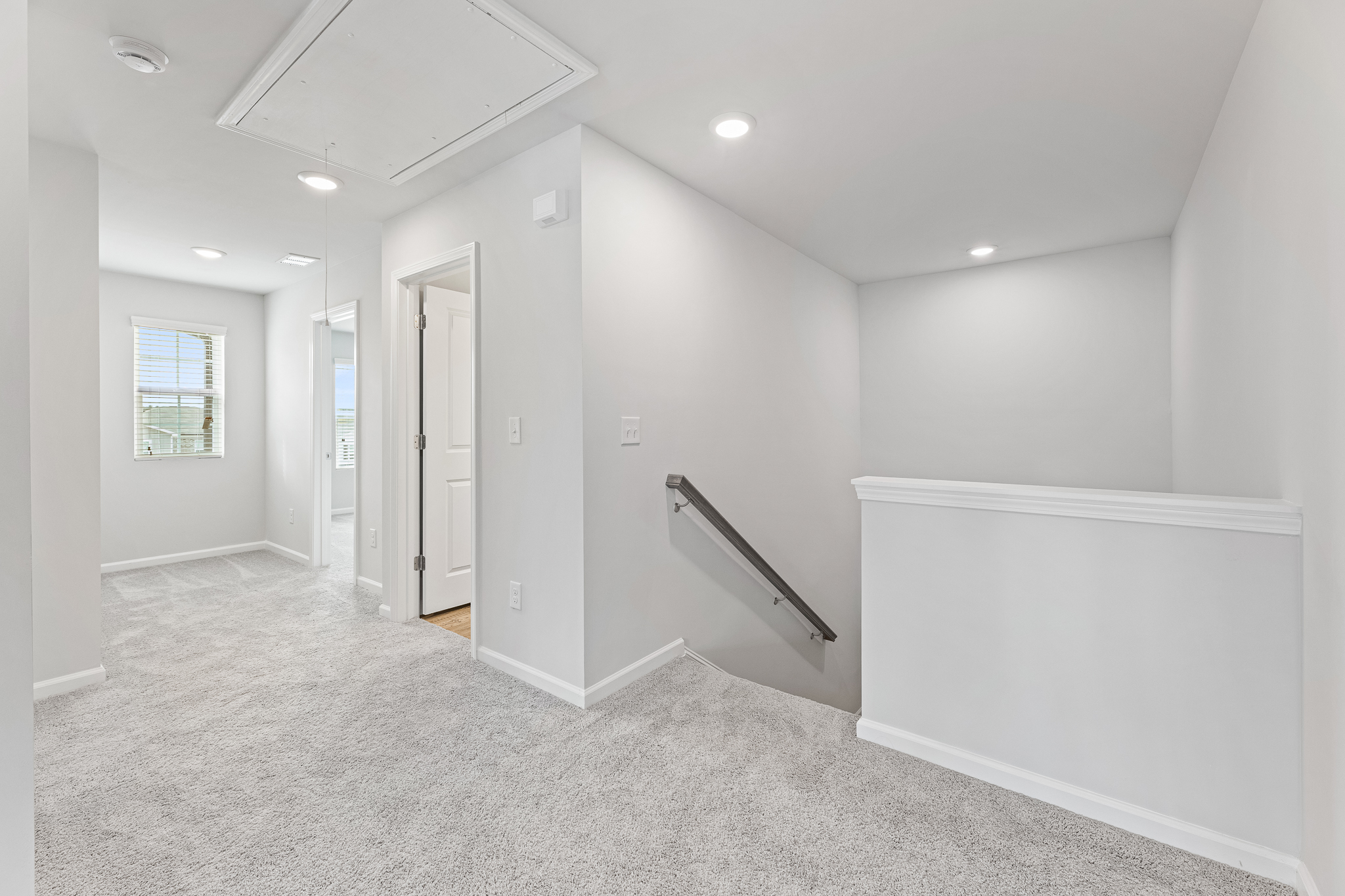 A room with white walls.