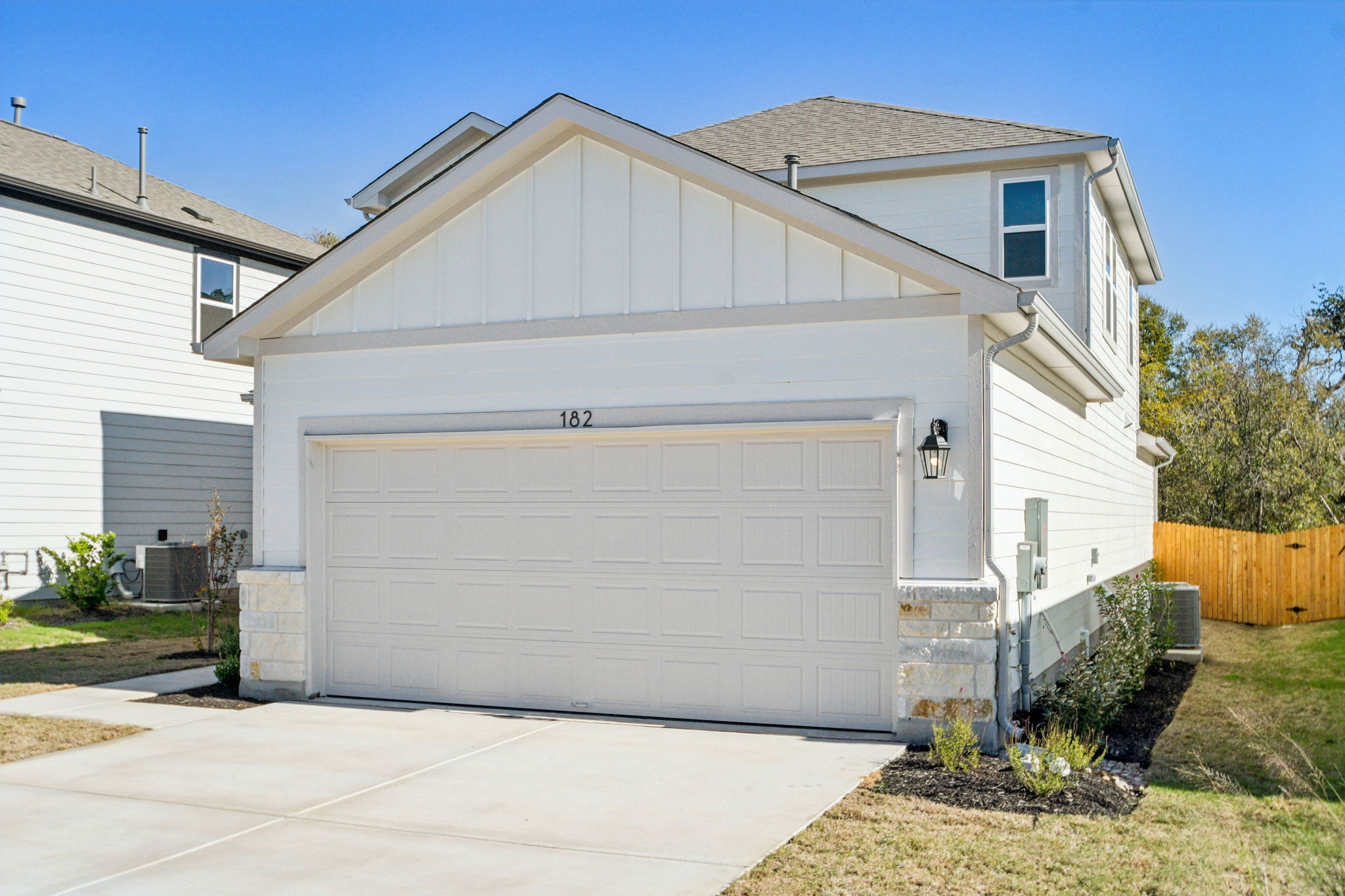 A garage with a garage.