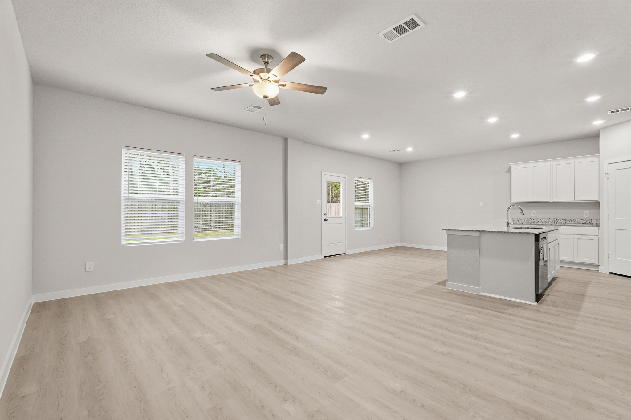 A large empty kitchen.