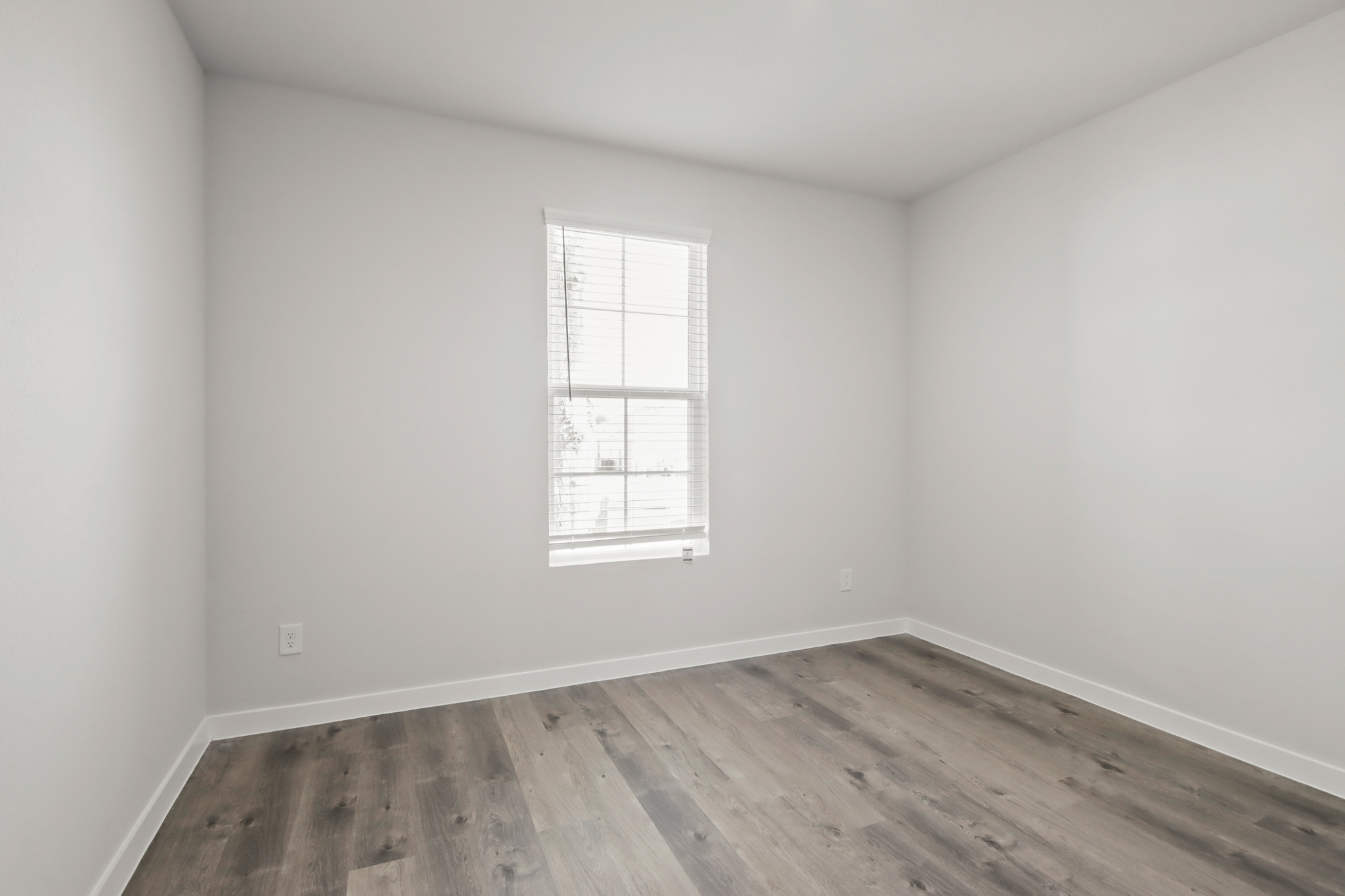 A room with a window.