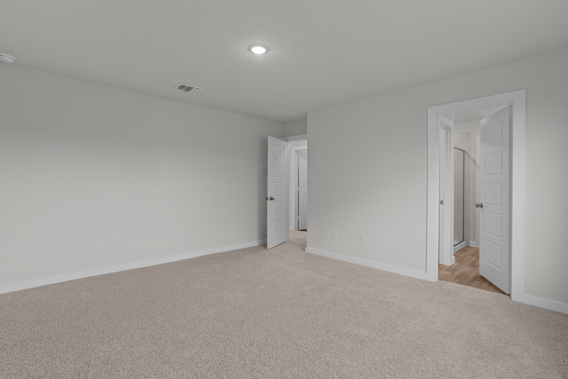 A room with white doors.