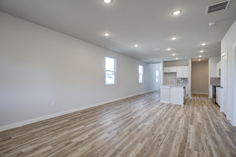 A large empty kitchen.