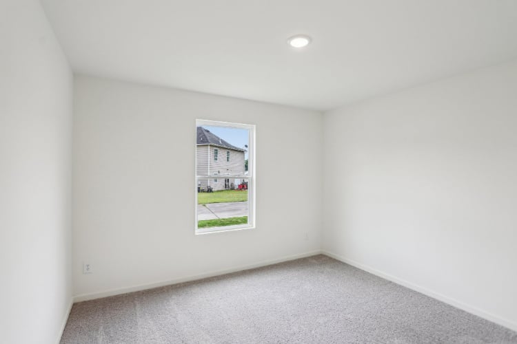 A room with a window.